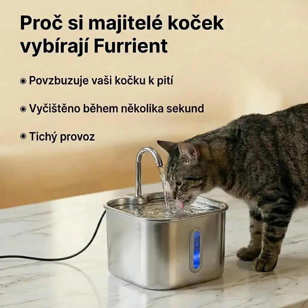 Furrient - Nerezová Fontánka Pro Kočky