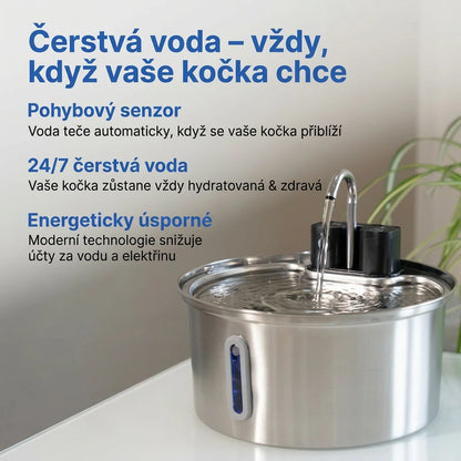 Furrient Pro - Inteligentní Nerezová Fontánka Pro Kočky
