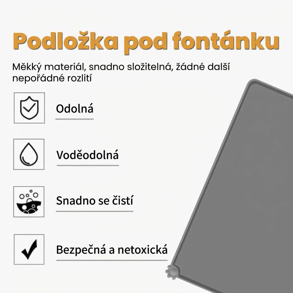 FurriMat - AntiSplash Podložka Pro Fontánky